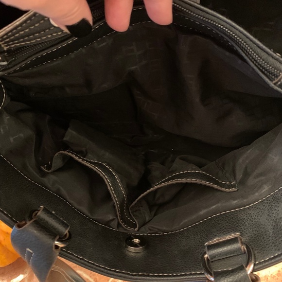 Nine West Leather Satchel Purse - Picture 6 of 7